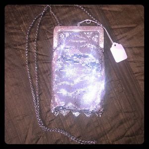 Vintage Whiting and Davis silver chain mail bag